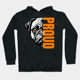 Majestic Pug Design: Unleashing Proud in Every Detail Hoodie